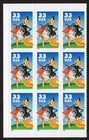 Scott #3306 Daffy Duck Half Sheet of 9 Stamps - MNH PC#8