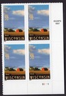 Scott #3206 Wisconsin Plate Block of 4 Stamps - MNH