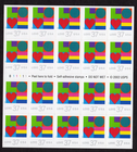 Scott #3657a Love Heart Booklet of 20 Stamps - MNH P#B11111