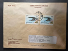 Stamp Cover India 1986 Corbett National Park A722 #1136 x2 Virginia address