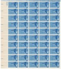 Scott #c49 US Air Force Airmail Sheet of 50 Stamps - MNH #2 P#25762
