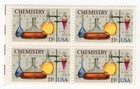 Scott #1685 13¢ Chemistry (The Central Science) Block of 4 Stamps - MNH