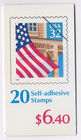 Scott #BK228 (2921a) Flag Over Porch Booklet of 20 Stamps - MNH P#55556