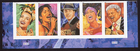 Scottt #4501a (4497) Latin Music Legends Plate # Strip of 5 Stamps - MNH Bottom