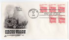 Scott #2452 Circus Wagon (08/31/1990) Artcraft Coil FDC Syracuse NY