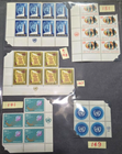 Stamp UN #141 Block of 4+1, 147 Block+3, 148 Block+4. 149 Block, 151 Block+3 MNH