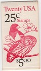 Scott #BK160 (2285b) Owl & Grosbeak Booklet of 20 Stamps - MNH P#2222