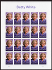 USPS Betty White Sheet of 20 Forever Stamps - MNH (5976)