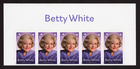 Scott #5976 Betty White Title Block of 5 Forever Stamps - MNH