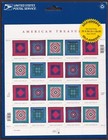 Scott #3527a (3524-3527) Amish Quilts Sheet of 20 Stamps - Sealed Blue