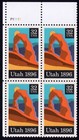 Scott #3024 Utah Plate Block of 4 Stamps - MNH