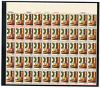 Scott #1843 Christmas Wreath in Window Sheet of 50 Stamps - MNH in mount