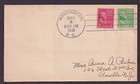 Scott #804 806 Washington & Adams Washington DC 06-03-1938 Pair FDC #2