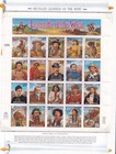 Scott #2869-2870 Legends of the West (Recalled) White Ace Pages - Single & Sheet