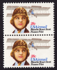 Scott #c99 Blaire Stuart Scott Pioneer Pilot Vertical Pair of Stamps - MNH