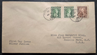 Stamp Canada FDC 1935 Silver Jubilee B. C. to NJ #211 & 212