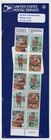 Scott #3004-3007a Santa & Boy Block of 10 Stamps - Sealed