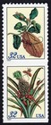 Scott #3126-3127a Botanical Prints (Merian) Vertical Pair of stamps - MNH Coco