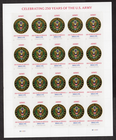 USPS US Army 250th Anniversary Sheet of 20 Forever Stamps - MNH (6010a)