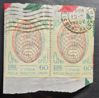 Stamp Italy "Globe" 1956 A394 #719 used