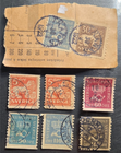 Stamp Sweden 1920-1934 A16 #117, 121x2; A18 #149x2, 152, 154 used