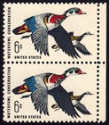 Scott #1362 Waterfowl Conservation (Ducks) Vertical Pair of Stamps - MNH