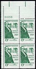 Scott #1380 Daniel Webster Plate Block of 4 Stamps - MNH