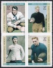 Scott #3811a (3808-3811) Early Football Heroes Block of 4 Stamps - MNH