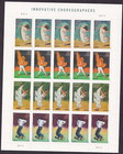 Scott #4701a Innovative Choreographers Sheet of 20 Forever Stamps - MNH