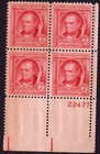 Scott #860 James Fenimore Cooper Plate Block of 4 Stamps - MNH P#22477 #5