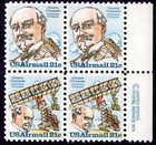 Scott #c94a (c93-94) Octave Chanute Air mail Block of 4 Stamps - MNH