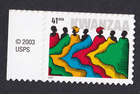 Scott #4220 Kwanzaa Single Stamp - MNH w/Copyright Selvage