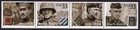 Scott # 3396a Distinguished Soldiers Block (Strip) of 4 Stamps - MNH