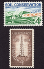 Scott #1133 1134 Soil Conservation & Petroleum Single Stamp - MNH