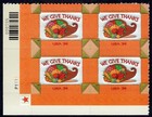 Scott #3546 Thanksgiving (We Give Thanks) Plate Block of 4 Stamps MNH P#P1111 LL