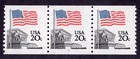 Scott #1895a Flag over Supreme Court Plate # Coil of 3 Stamps - MNH P#9