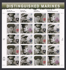 Scott #3964a (3961-3964) Distinguished Marines Sheet of 20 Stamps - MNH