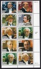 Scott #3165a Classical Composers & Conductors Plate Block of 10 Stamps - MNH LR