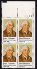 Scott #1941 John Hanson Plate Block of 4 Stamps - MNH