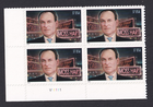 Scott #3882 Moss Hart Plate Block of 4 Stamps - MNH LL