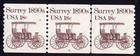 Scott #1907 Surrey 1890s PNC3 Stamp Coil - MNH P#6