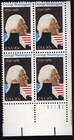 Scott #1952 George Washington 250th Birthday Plate Block of 4 Stamps - MNH LR