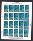 Scott #B3 Stop Family Violence Semi-Postal Full Sheet of 20 Stamps - MNH
