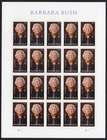 USPS Barbara Bush Sheet of 20 Forever Stamps - MNH (6022)