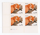 Scott #3036 Red Fox Plate Block of 4 Stamps - MNH P#B1111 LL