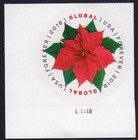 Scott #5311 Global Forever Poinsettia Plate # Single Stamp - MNH