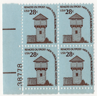 Scott #1604 Fort Nisqually Plate Block of 4 Stamps - MNH P#38778 LL #1
