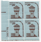 Scott #1604 Fort Nisqually Plate Block of 4 Stamps - MNH P#38778 LL #2