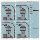 Scott #1604 Fort Nisqually Plate Block of 4 Stamps - MNH P#38778 UR #1