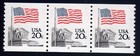 Scott #1895a Flag over Supreme Court Plate # Coil of 3 Stamps - MNH P#8